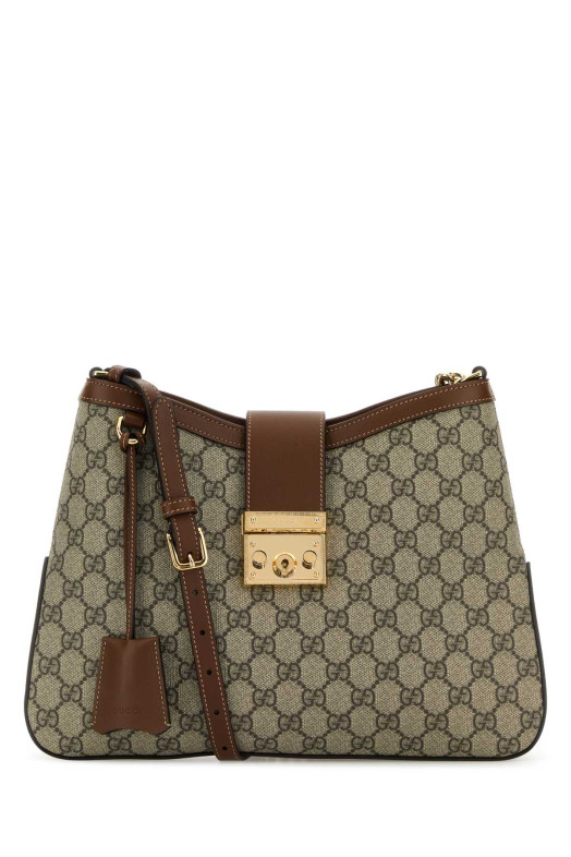 Сумка через плечо GG fabric Padlock GUCCI (795113KHNKG)