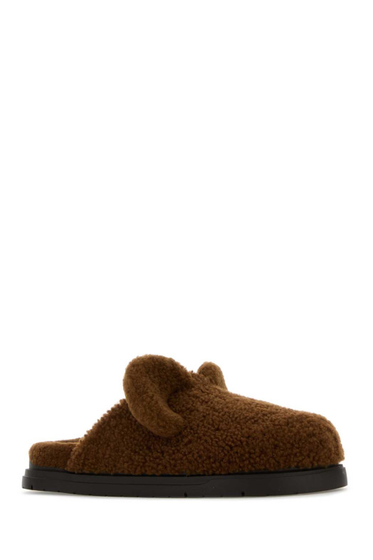 Brown shearling slippers FENDI (7D1716PCY)
