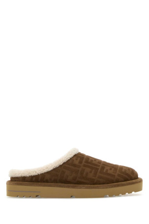Brown suede slippers FENDI (7D1823ASA1) Brown suede slippers FENDI (7D1823ASA1)