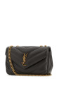 Dark grey leather small LouLou shoulder bag SAINT LAURENT (801437AAEAX)