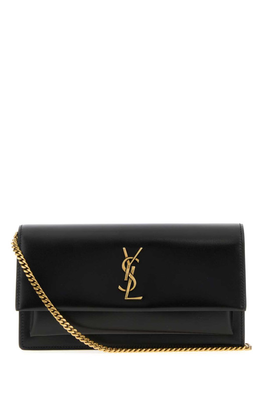 Black leather Sunset clutch Black SAINT LAURENT (8109970SX0W) Black leather Sunset clutch Black SAINT LAURENT (8109970SX0W)