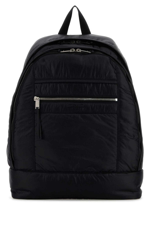 Black fabric backpack Black SAINT LAURENT (821007FAEY9)