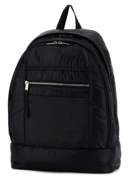 Black fabric backpack Black SAINT LAURENT (821007FAEY9)