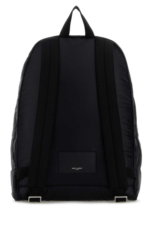 Black fabric backpack Black SAINT LAURENT (821007FAEY9)
