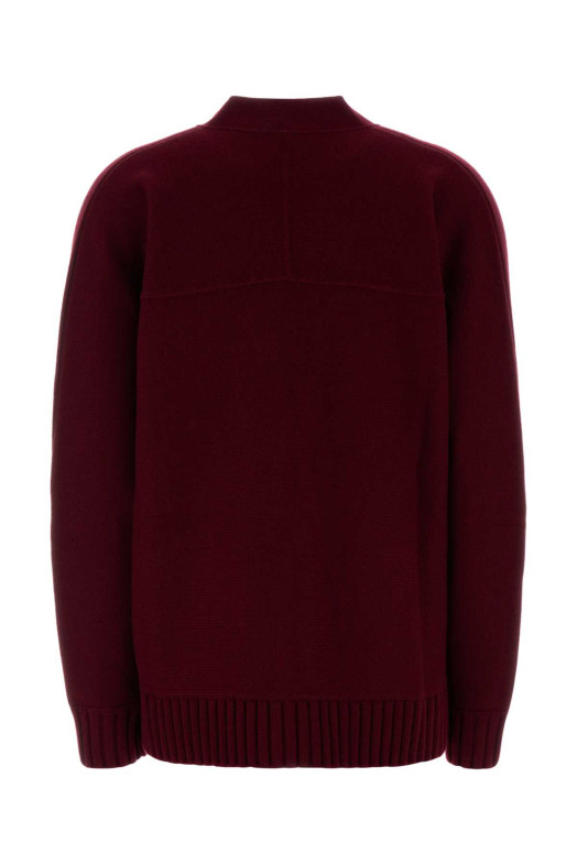 Burgundy wool blend oversize cardigan GUCCI (836378XKE0Y)