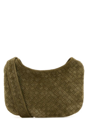 Sage green suede crossbody bag BOTTEGA VENETA (836918V5Y30) Sage green suede crossbody bag BOTTEGA VENETA (836918V5Y30)