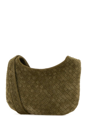 Sage green suede crossbody bag BOTTEGA VENETA (836918V5Y30) Sage green suede crossbody bag BOTTEGA VENETA (836918V5Y30)