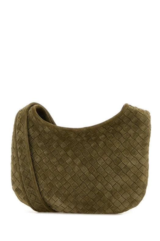 Sage green suede crossbody bag BOTTEGA VENETA (836918V5Y30) Sage green suede crossbody bag BOTTEGA VENETA (836918V5Y30)