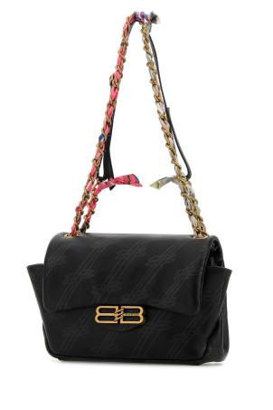 Мини-сумка через плечо Darling из кожи с принтом, черная BALENCIAGA (8444942AB8W) Мини-сумка через плечо Darling из кожи с принтом, черная BALENCIAGA (8444942AB8W)