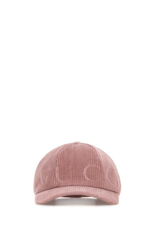 Рожева вельветова бейсболка GUCCI (8477453HBFQ)