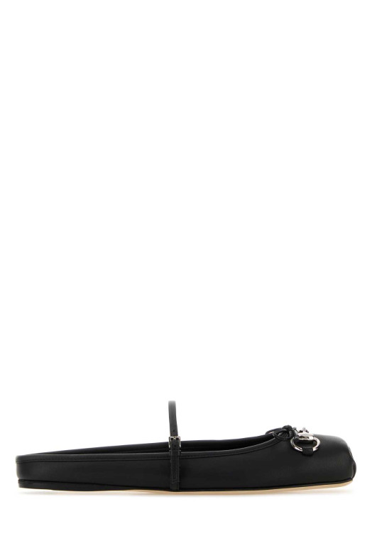 Black leather slippers Black GUCCI (850317AAEA4) Black leather slippers Black GUCCI (850317AAEA4)