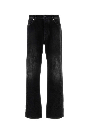 Black denim wide-leg jeans BALENCIAGA (851352TTW67)