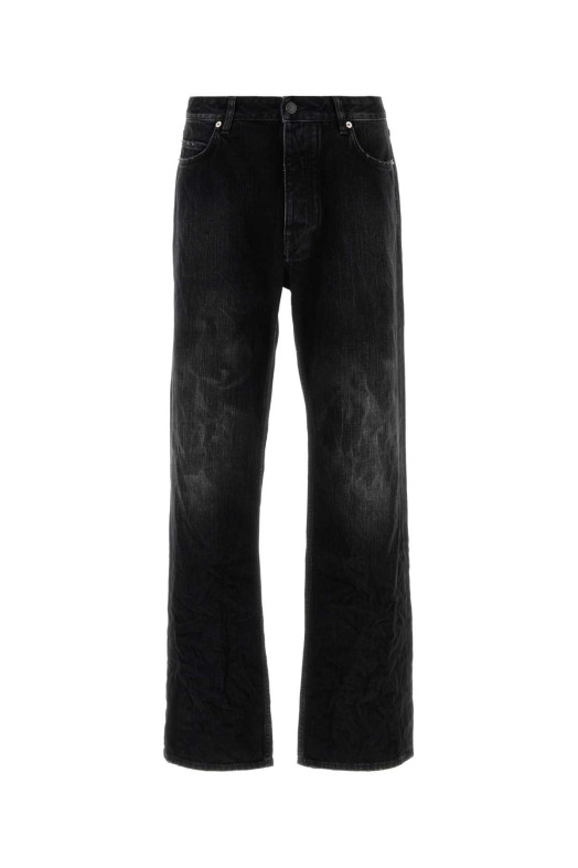 Black denim wide-leg jeans BALENCIAGA (851352TTW67)