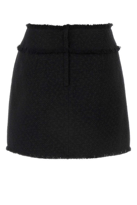 Black tweed mini skirt Black DOLCE & GABBANA (F4CR5TGDCLW)