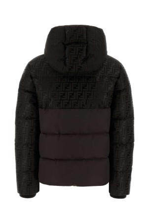 Dark brown cotton blend down jacket FENDI (FAN226AT91) Dark brown cotton blend down jacket FENDI (FAN226AT91)