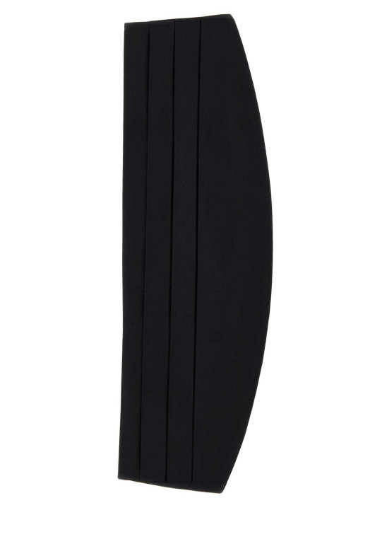 Black satin smoking band Black DOLCE & GABBANA (FB394AG0U05)