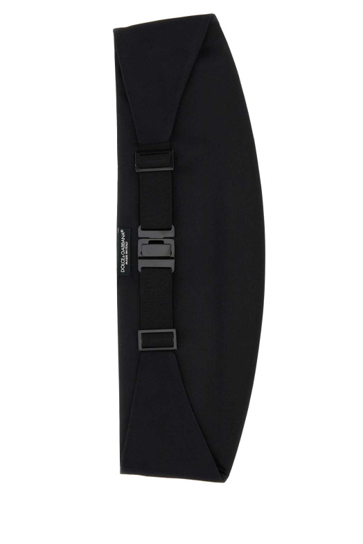 Black satin smoking band Black DOLCE & GABBANA (FB394AG0U05)