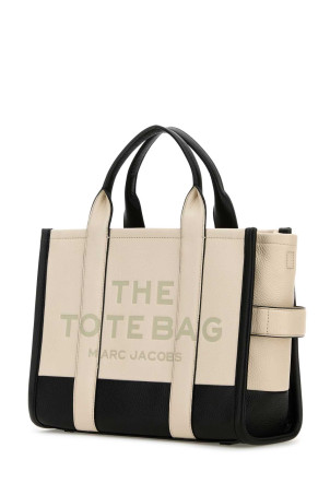 Двоколірна шкіряна середня сумка для покупок Tote Bag MARC JACOBS (H007L01RE22) Двоколірна шкіряна середня сумка для покупок Tote Bag MARC JACOBS (H007L01RE22)