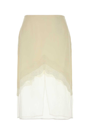 Cream viscose blend skirt JIL SANDER (J03MA0257J65005) Cream viscose blend skirt JIL SANDER (J03MA0257J65005)