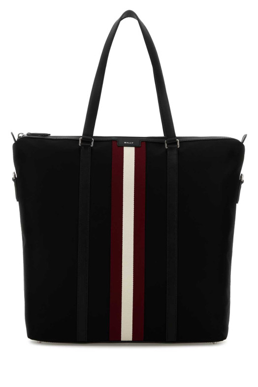 Black canvas shopping bag BALLY (MAE04NNY286) Black canvas shopping bag BALLY (MAE04NNY286)