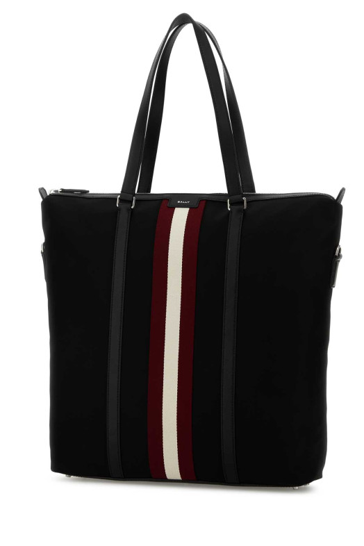 Black canvas shopping bag BALLY (MAE04NNY286) Black canvas shopping bag BALLY (MAE04NNY286)