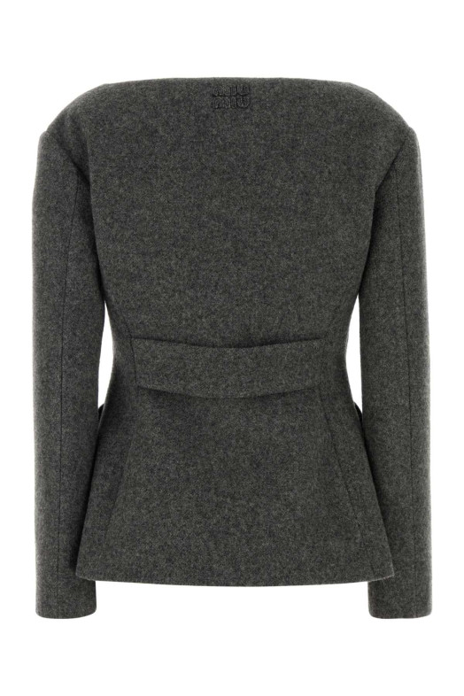 Dark grey wool blazer MIU MIU (MH2022SOOO1744) Dark grey wool blazer MIU MIU (MH2022SOOO1744)