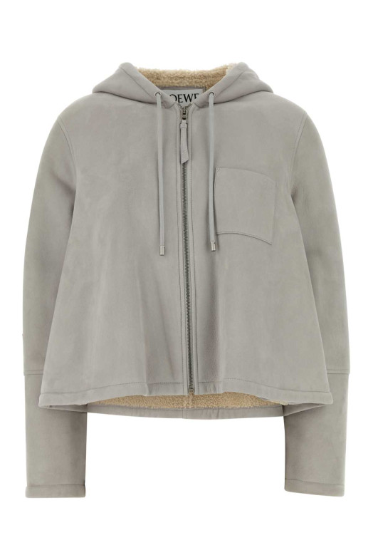 Светло-серая замшевая куртка Grey LOEWE (S359Y2SL34) Светло-серая замшевая куртка Grey LOEWE (S359Y2SL34)