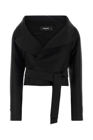 Black wool blend Opera blazer DSQUARED (S72AM1116D35205) Black wool blend Opera blazer DSQUARED (S72AM1116D35205)