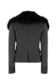 Grey mohair and wool Uptown Twiggy blazer DSQUARED (S72BN0722D35393) Grey mohair and wool Uptown Twiggy blazer DSQUARED (S72BN0722D35393)