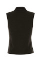 Темно-коричневый жилет из акрила и шерсти LEMAIRE (TO1485LK087) Темно-коричневый жилет из акрила и шерсти LEMAIRE (TO1485LK087)