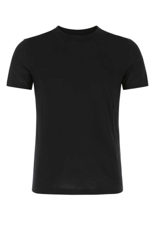 White cotton t-shirt set Black PRADA (UJM492S22111CD)
