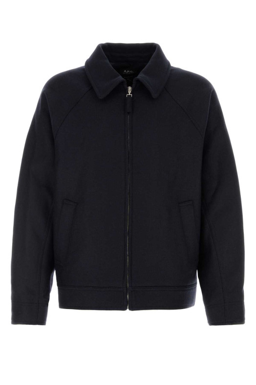 Midnight blue wool blend jacket Denim A.P.C. (WVBEBH32011) Midnight blue wool blend jacket Denim A.P.C. (WVBEBH32011)
