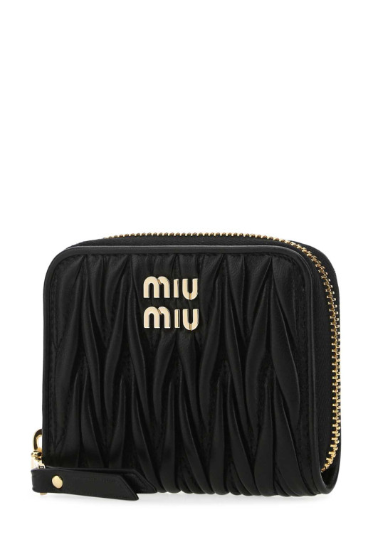 Black leather coin purse Black MIU MIU (5MM268AFPP) Black leather coin purse Black MIU MIU (5MM268AFPP)
