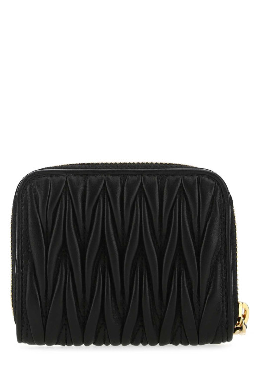 Black leather coin purse Black MIU MIU (5MM268AFPP) Black leather coin purse Black MIU MIU (5MM268AFPP)