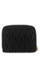 Black leather coin purse Black MIU MIU (5MM268AFPP) Black leather coin purse Black MIU MIU (5MM268AFPP)