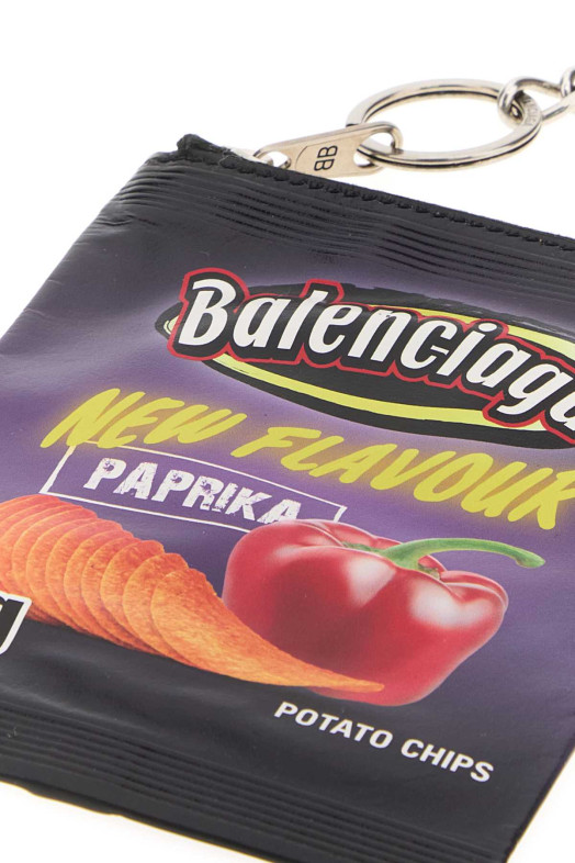 Multicolor leather Chips keyring BALENCIAGA (8277672ABP0) Multicolor leather Chips keyring BALENCIAGA (8277672ABP0)