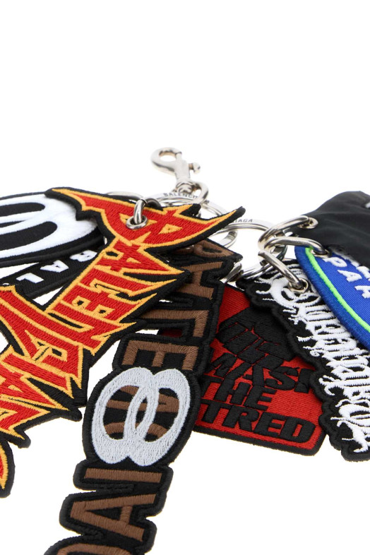 Multicolor fabric keyring Multicolor BALENCIAGA (8526272AB8R) Multicolor fabric keyring Multicolor BALENCIAGA (8526272AB8R)