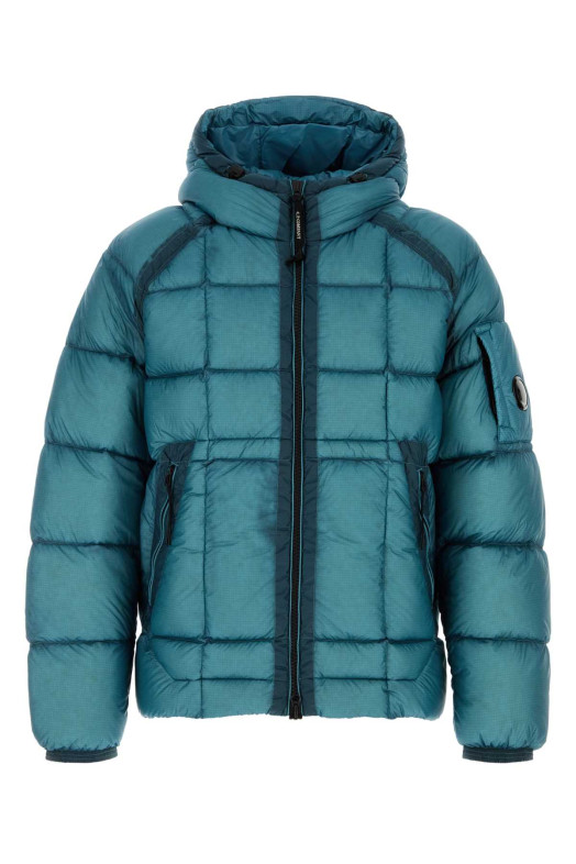 Light blue nylon down jacket C.P. COMPANY (19CMOW702A110416A) Light blue nylon down jacket C.P. COMPANY (19CMOW702A110416A)