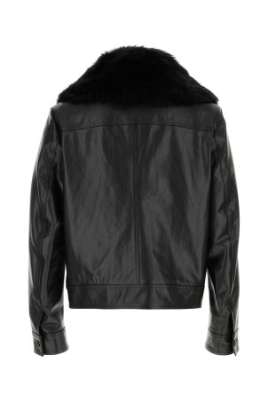 Black leather jacket Black DOLCE & GABBANA (G9BUQLHULXF) Black leather jacket Black DOLCE & GABBANA (G9BUQLHULXF)