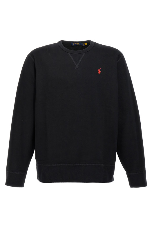 Sweatshirt with embroidered logo Black Sweatshirt with embroidered logo Black