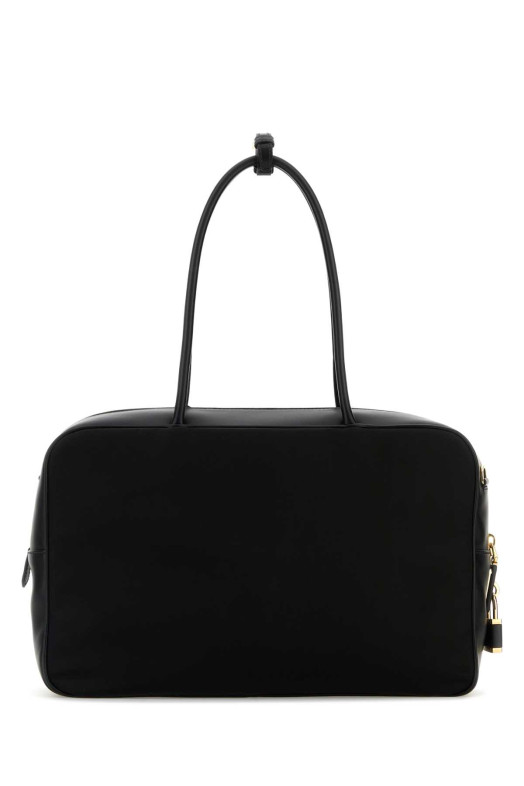 Black leather and Re-Nylon handbag Black PRADA (1BB131VODO2C8Q) Black leather and Re-Nylon handbag Black PRADA (1BB131VODO2C8Q)