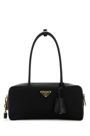 Black leather and Re-Nylon handbag Black PRADA (1BB133VODO2C8Q) Black leather and Re-Nylon handbag Black PRADA (1BB133VODO2C8Q)