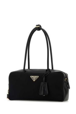 Black leather and Re-Nylon handbag Black PRADA (1BB133VODO2C8Q) Black leather and Re-Nylon handbag Black PRADA (1BB133VODO2C8Q)