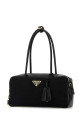 Black leather and Re-Nylon handbag Black PRADA (1BB133VODO2C8Q) Black leather and Re-Nylon handbag Black PRADA (1BB133VODO2C8Q)