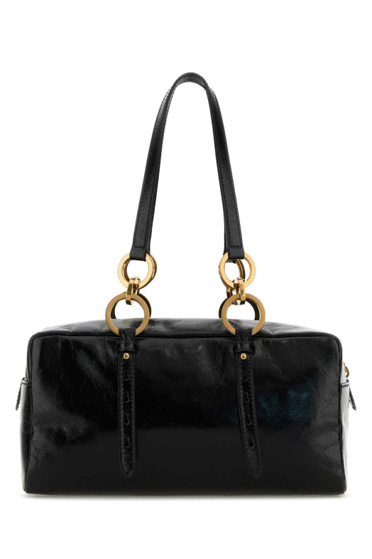 Black leather handbag Black PRADA (1BB1382CYR) Black leather handbag Black PRADA (1BB1382CYR)