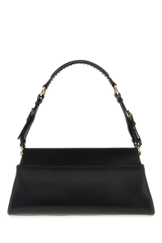 Чорна шкіряна середня сумка через плече Prada Enchaîné Чорна PRADA (1BC262VSOO2HIA)