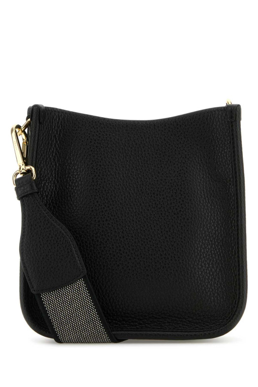 Черная кожаная сумка через плечо PRADA (1BH191V7NO2DKV)