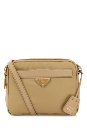 Бежевая сумка через плечо Re-Nylon PRADA (1BH218R064) Бежевая сумка через плечо Re-Nylon PRADA (1BH218R064)
