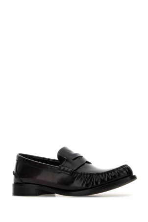 Dark brown leather loafers PRADA (1D199OF020P39) Dark brown leather loafers PRADA (1D199OF020P39)