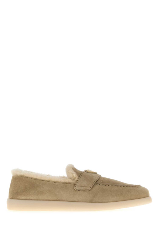 Beige suede loafers PRADA (1D222NFZB253ZKP) Beige suede loafers PRADA (1D222NFZB253ZKP)